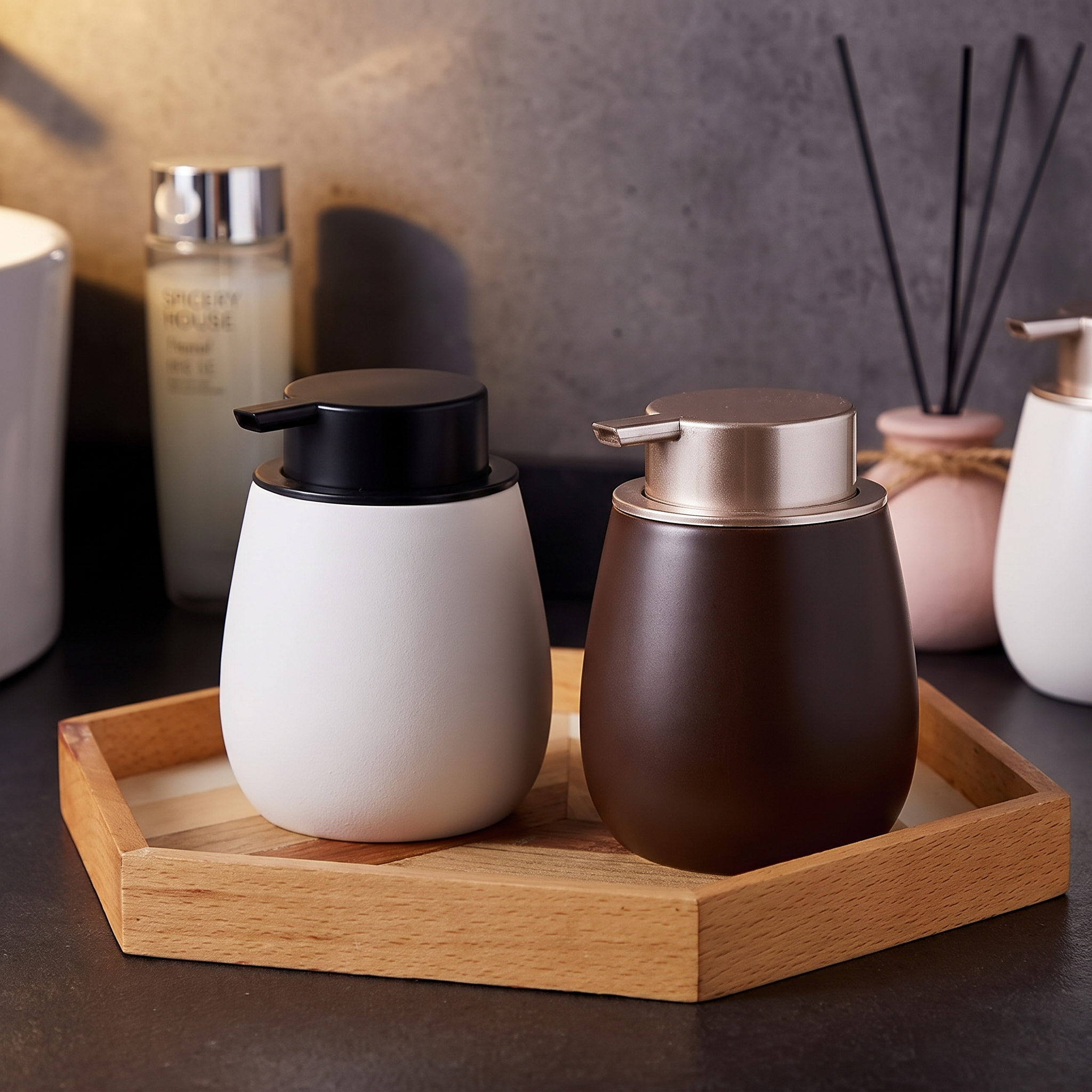 Ceramic Foam Soap Dispenser – Minimalist Bathroom Pump