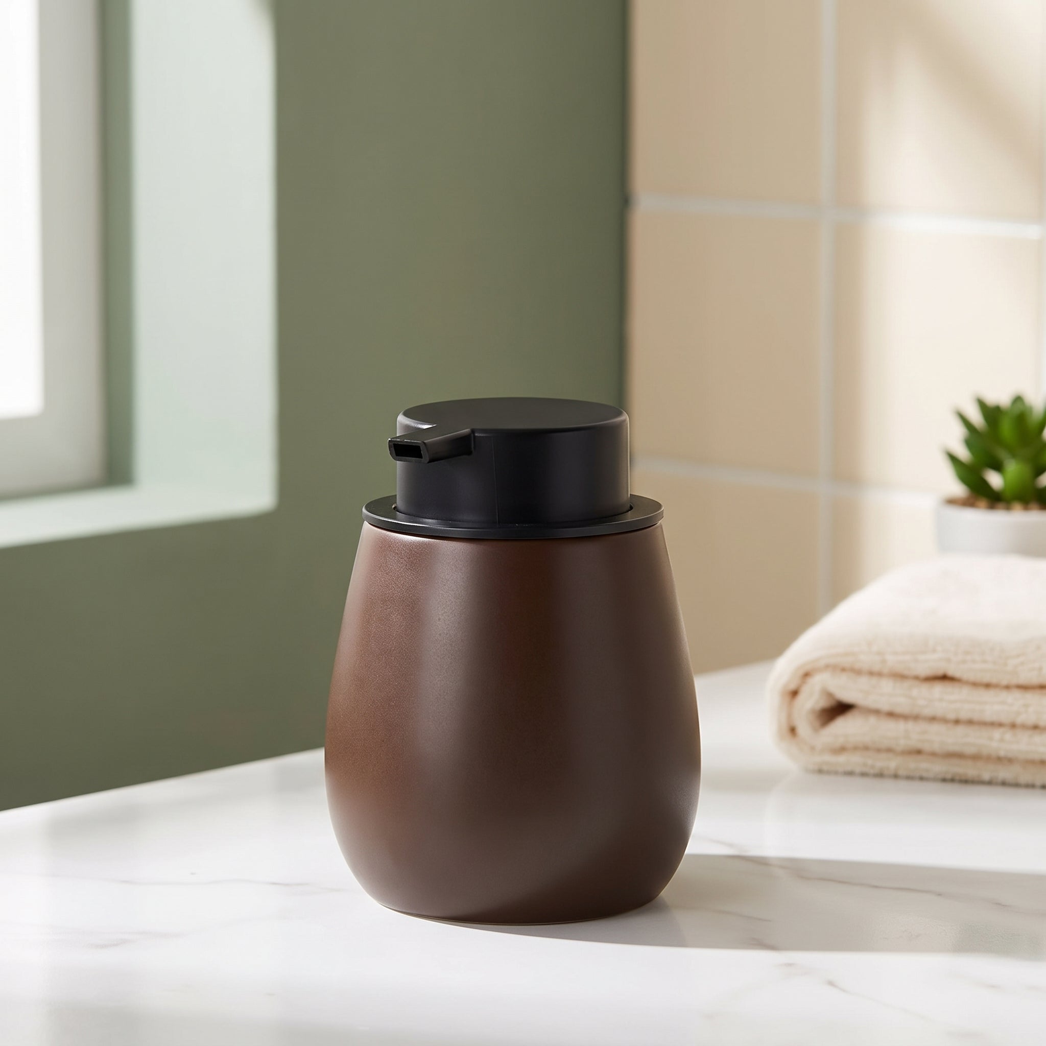 Ceramic Foam Soap Dispenser – Minimalist Bathroom Pump