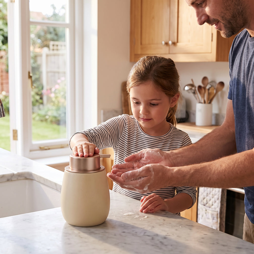 Ceramic Foam Soap Dispenser – Minimalist Bathroom Pump