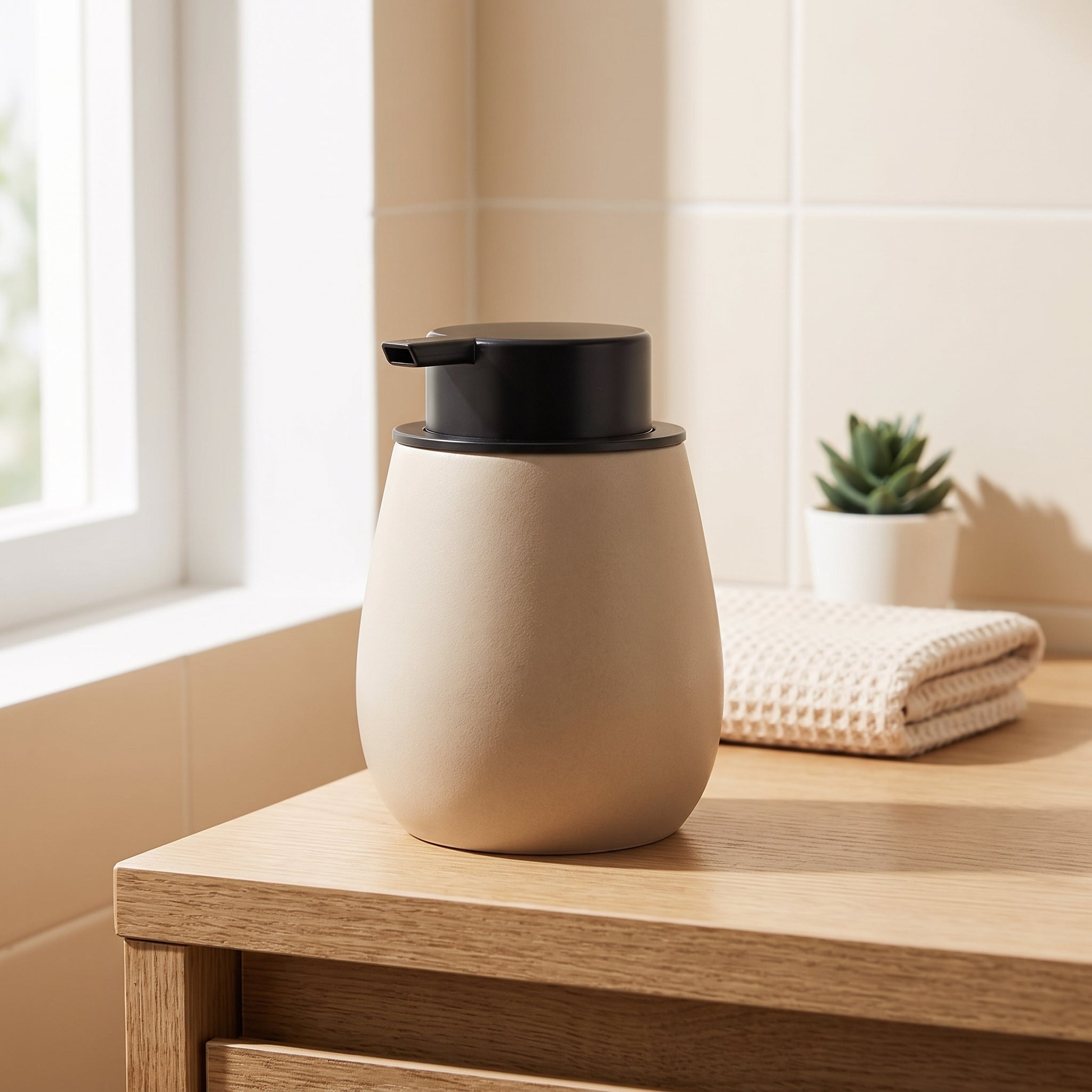 Ceramic Foam Soap Dispenser – Minimalist Bathroom Pump