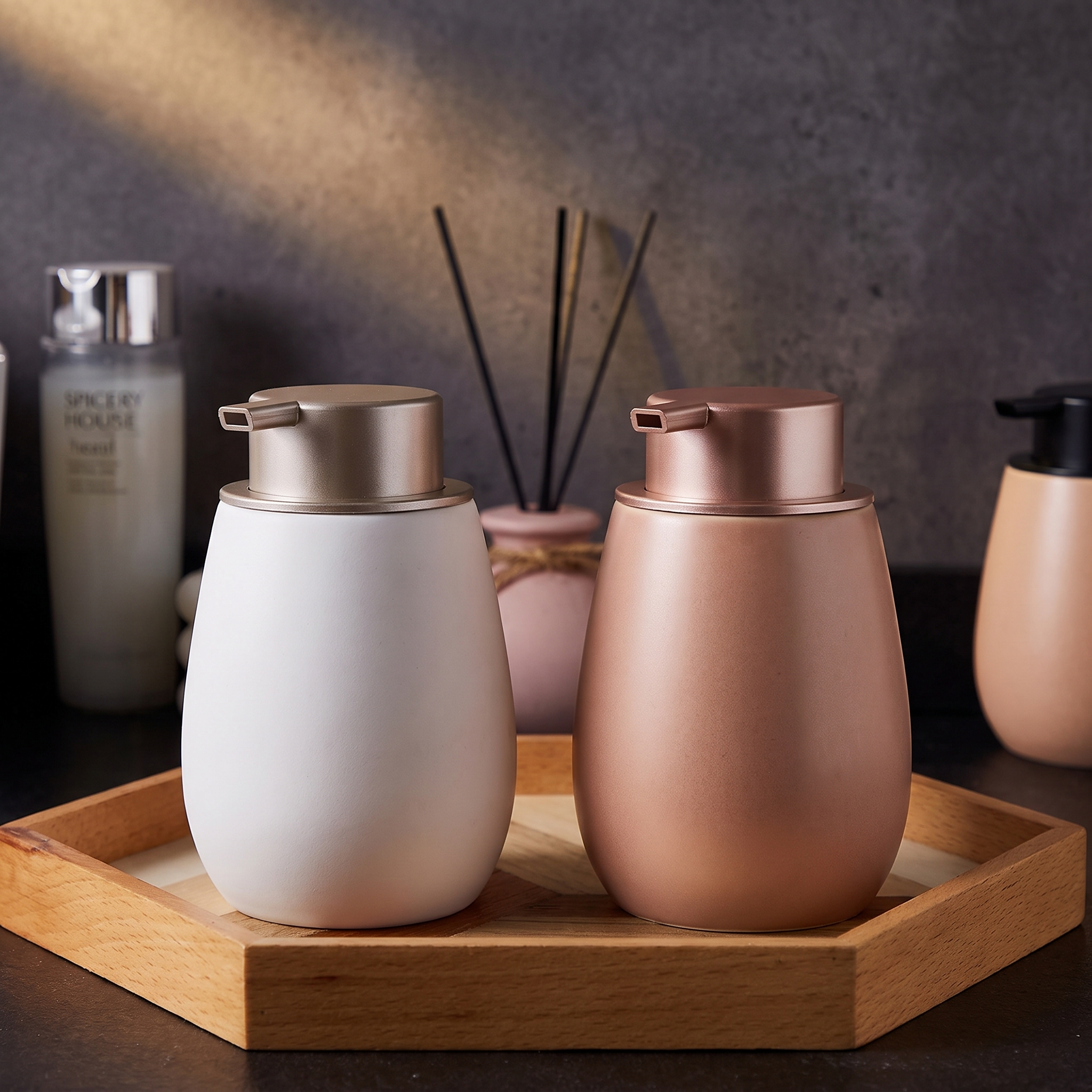 Ceramic Foam Soap Dispenser – Minimalist Bathroom Pump